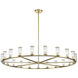 Revolve 21 Light 60.38 inch Natural Brass Chandelier Ceiling Light