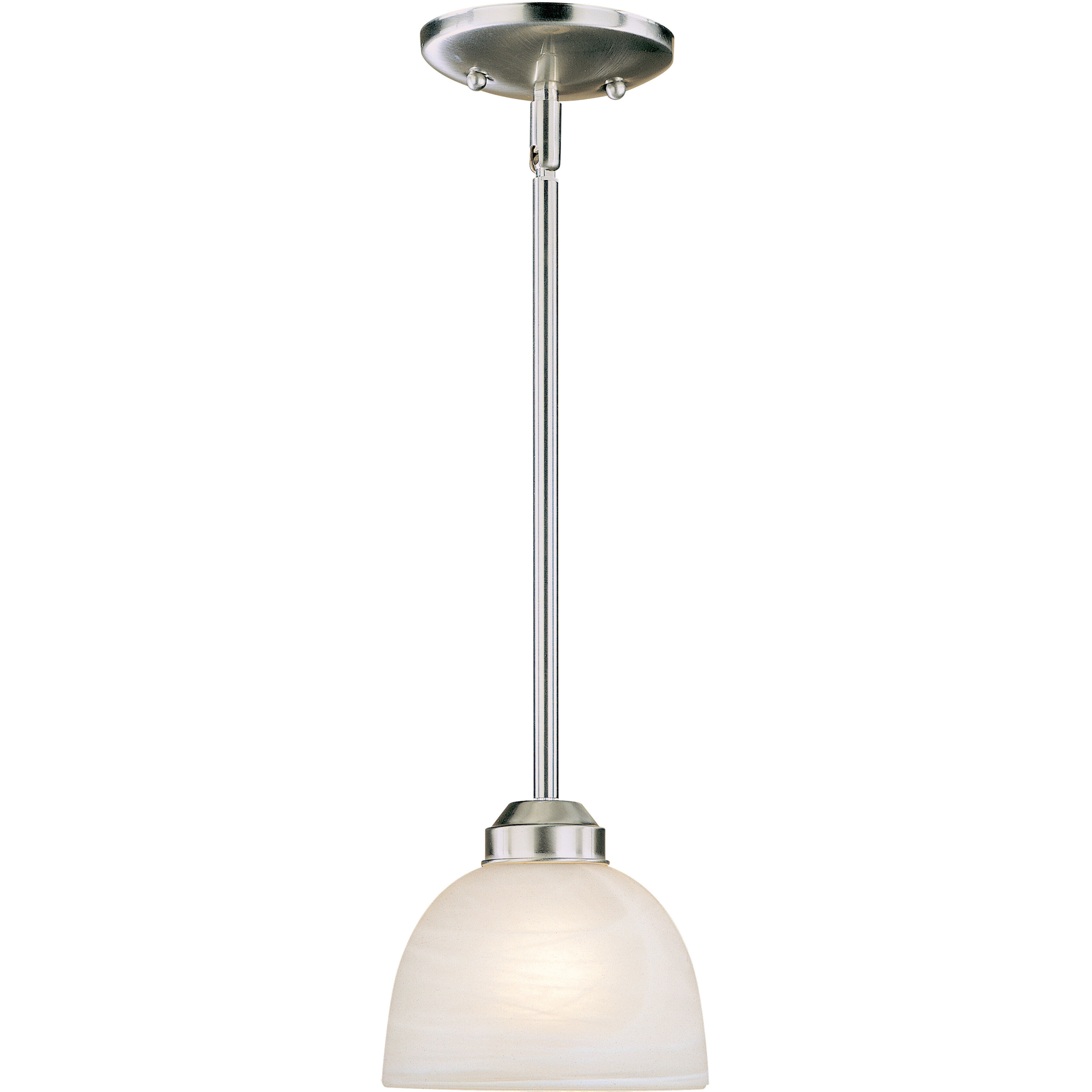 Paradox 1 Light 6.5 inch Brushed Nickel Mini Pendant Ceiling Light