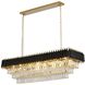 Canada LED 14.5 inch Black and Gold Chandelier Ceiling Light