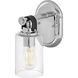Halstead 1 Light 6.5 inch Chrome Vanity Light Wall Light