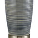 Monterey 30.5 inch 150 watt Blue with Satin Nickel Table Lamp Portable Light