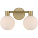 Fenton 1 Light 15 inch Legacy Brass Vanity Light Wall Light