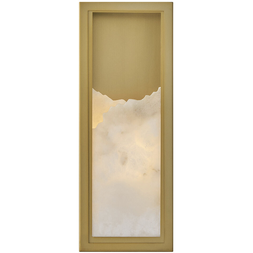 Veleta 1 Light 6 inch Lacquered Brass ADA Sconce Wall Light