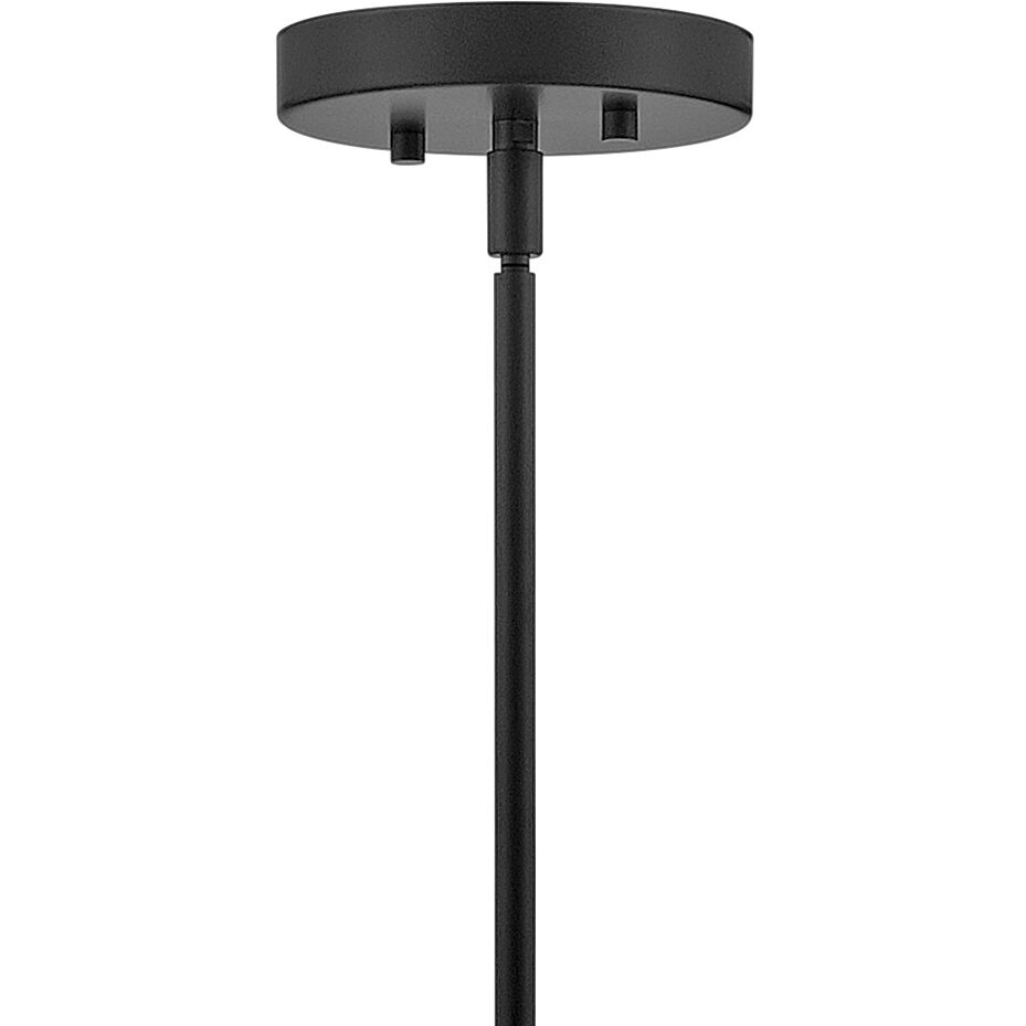 Shea LED 28 inch Black Chandelier Ceiling Light