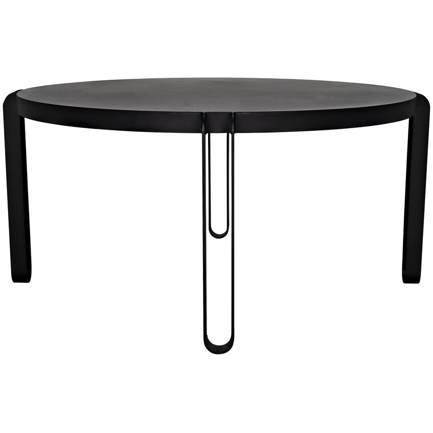 Marcellus 63 X 63 inch Matte Black Dining Table
