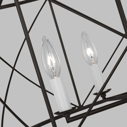 C&M by Chapman & Myers Beatrix 4 Light 22 inch Aged Iron Lantern Pendant Ceiling Light