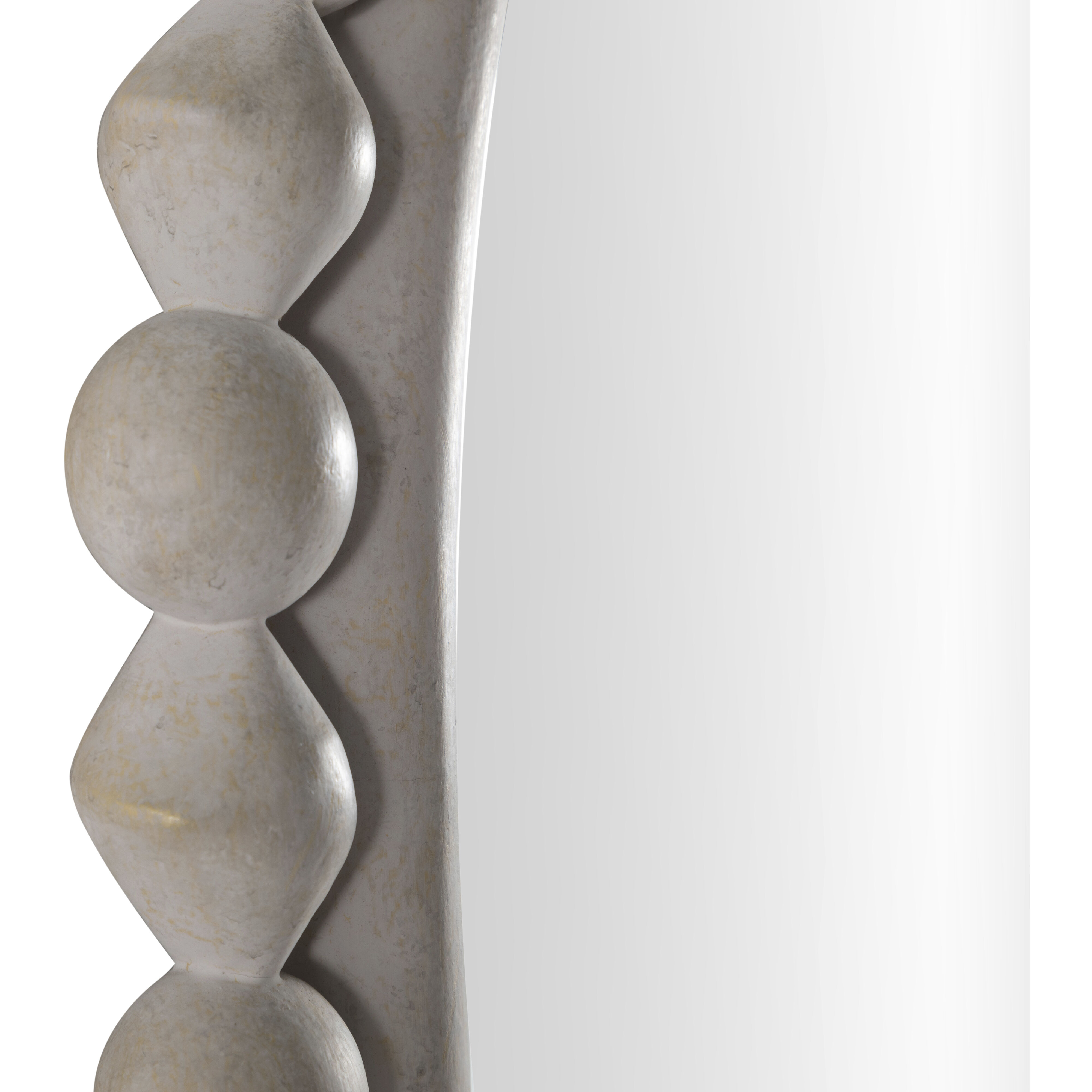 Belle 42 X 27.5 inch White & Ivory Mirror