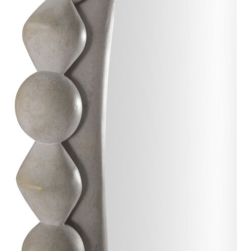 Belle 42 X 27.5 inch White & Ivory Mirror