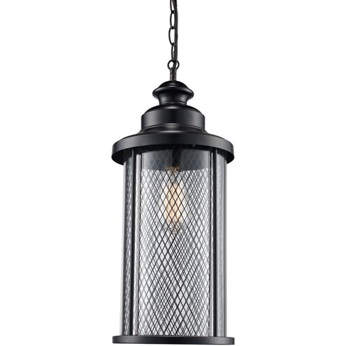 Stewart 1 Light 7 inch Black Outdoor Hanging Lantern