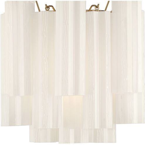 Addis Wall Sconce Wall Light in Tronchi Glass White