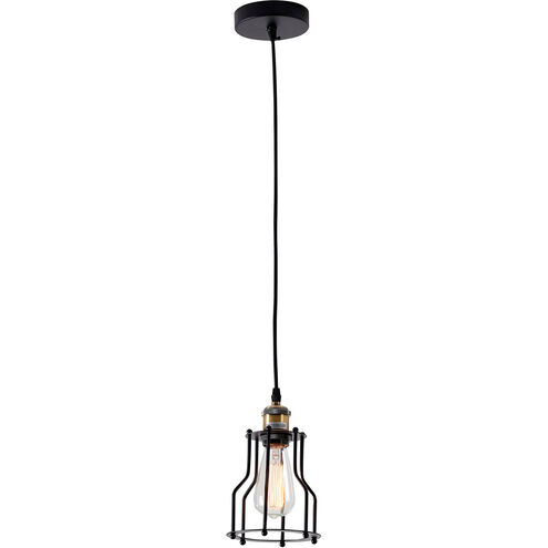 Canada 1 Light 6 inch Black Single Pendant Lighting Ceiling Light