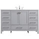 Irene 54 X 22 X 34 inch Grey Vanity Sink Set