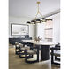 Canada LED 15 inch Gold and Black Chandelier Ceiling Light