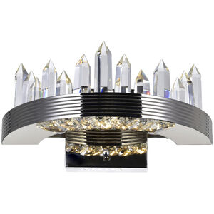 Agassiz LED 12 inch Polished Nickel Wall Sconce Wall Light