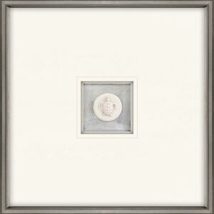 Animals White and Blue Framed Art