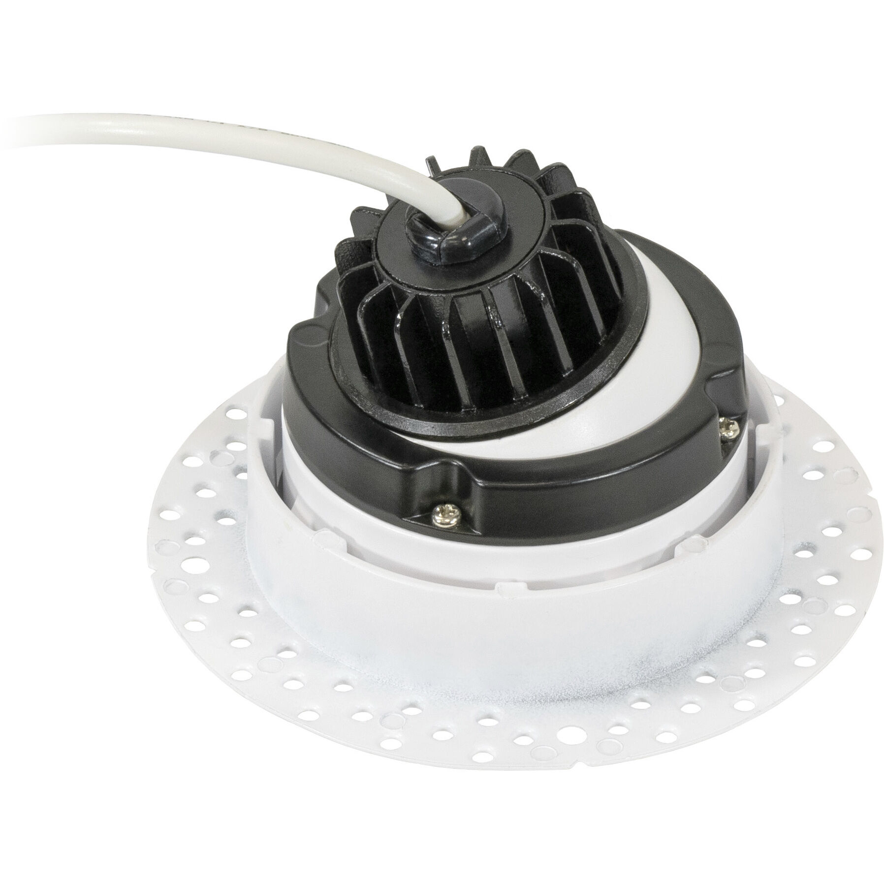 Miniature White Downlight, Gimbal Trimless Recessed