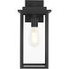 Kaysen 1 Light 15 inch Black Outdoor Wall Sconce