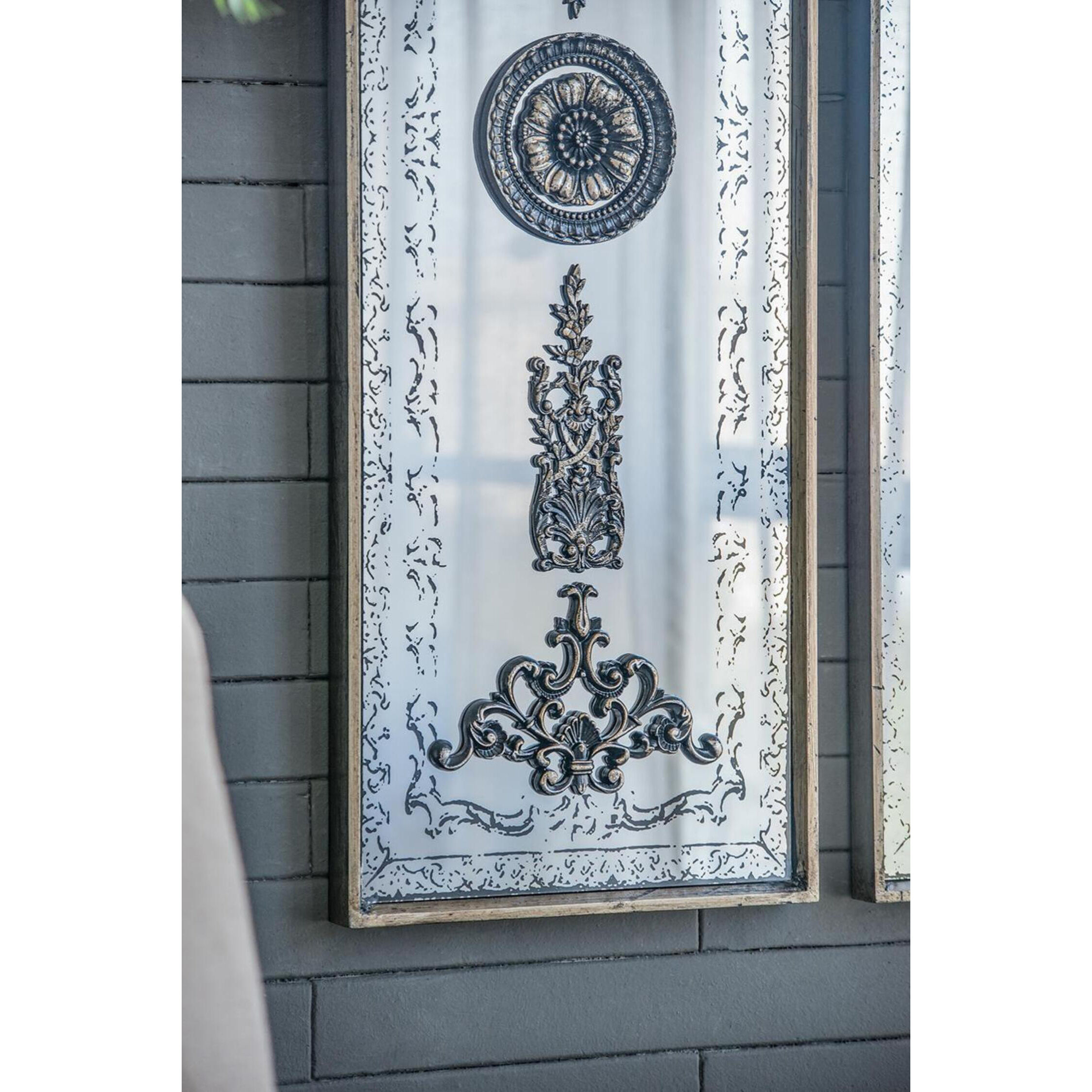 Doorways Bronze and Mirrored Wall Art, Set of 2