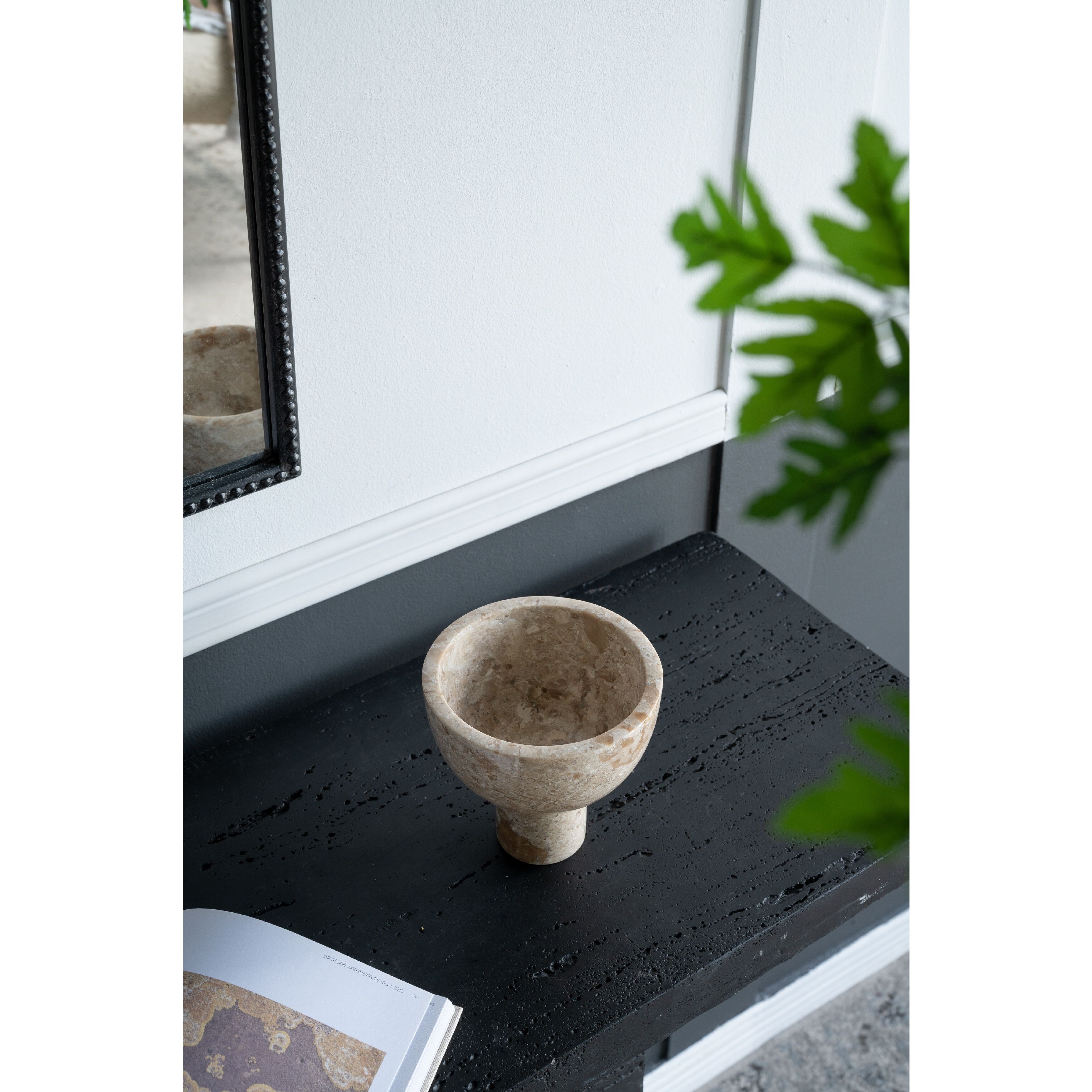 Anita Cream Pedestal Bowl