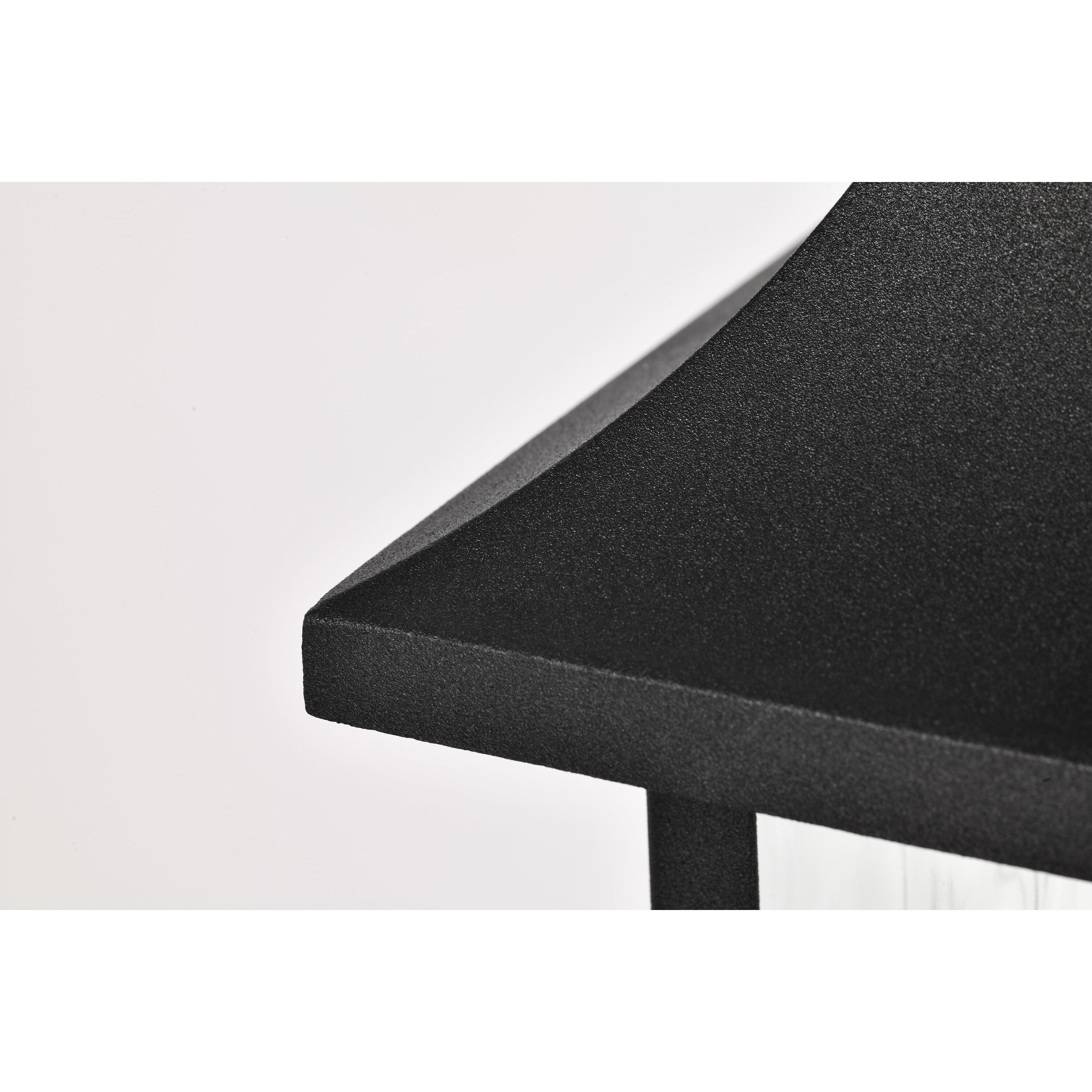 Austen 17 inch Matte Black Outdoor Wall Lantern, Large