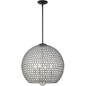 Cassandra 4 Light 20 inch Black Pendant Ceiling Light