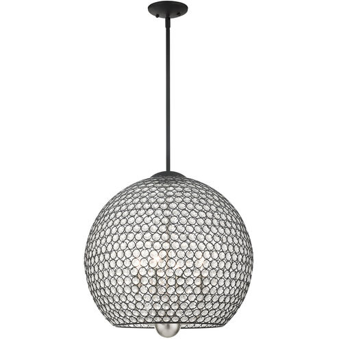 Cassandra 4 Light 20 inch Black Pendant Ceiling Light