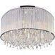 Benson 14 Light 24 inch Chrome Drum Shade Flush Mount Ceiling Light