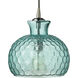 Clark 1 Light 10 inch Aqua Glass Pendant Ceiling Light