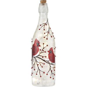 Snowbirds Red and White Holiday Bottle Lighting 