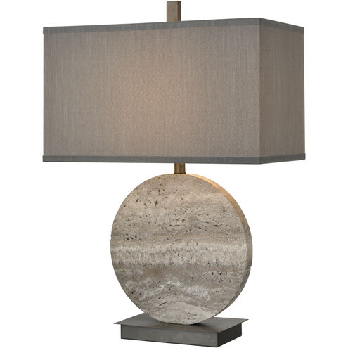 Vermouth 26.5 inch 150 watt Gray with Bronze Table Lamp Portable Light