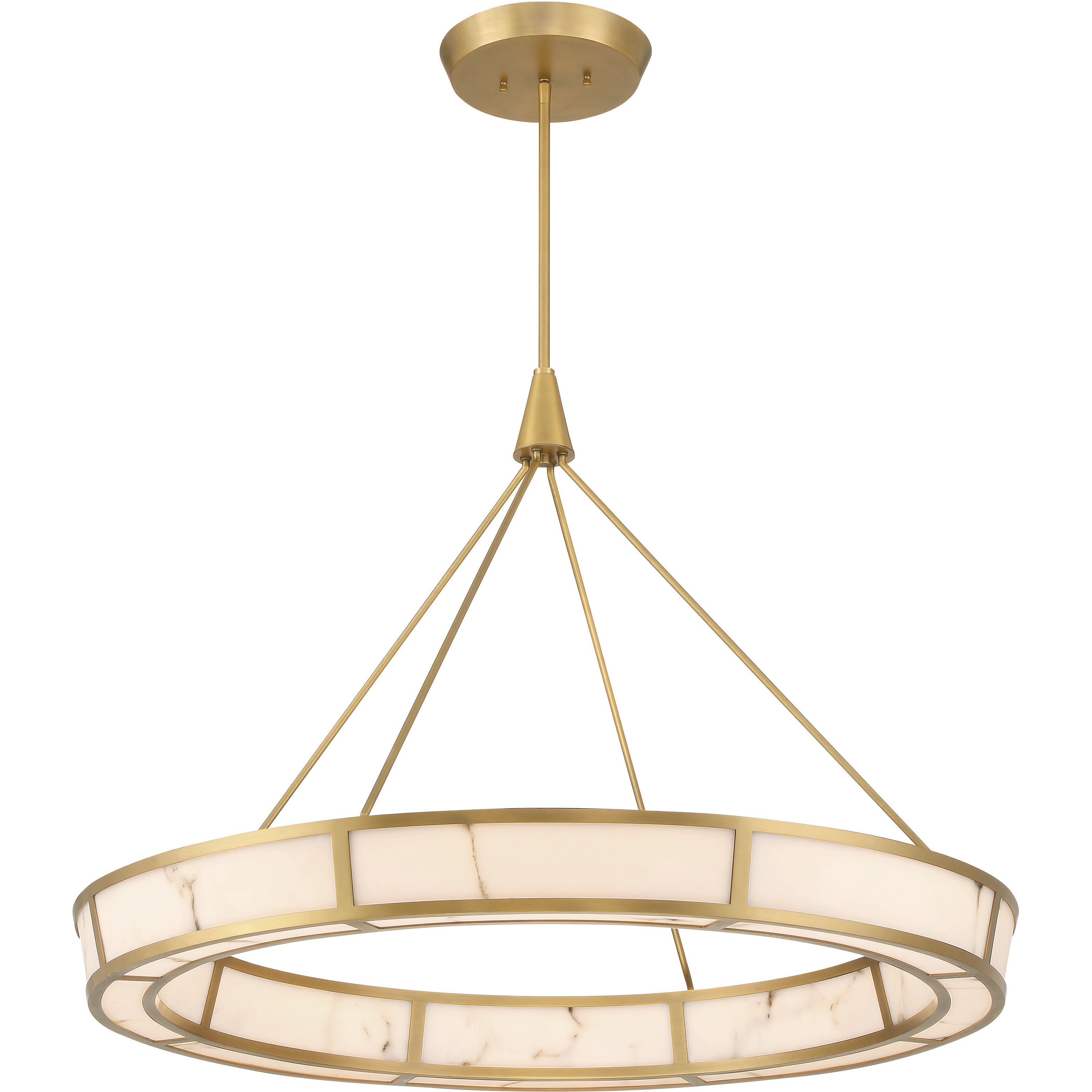 Velaris LED 36.25 inch Legacy Brass Pendant Ceiling Light