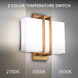 Downton Wall Sconce Wall Light in 3500K, Aged Brass