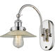 Franklin Restoration Halophane 1 Light 9 inch Polished Nickel Sconce Wall Light