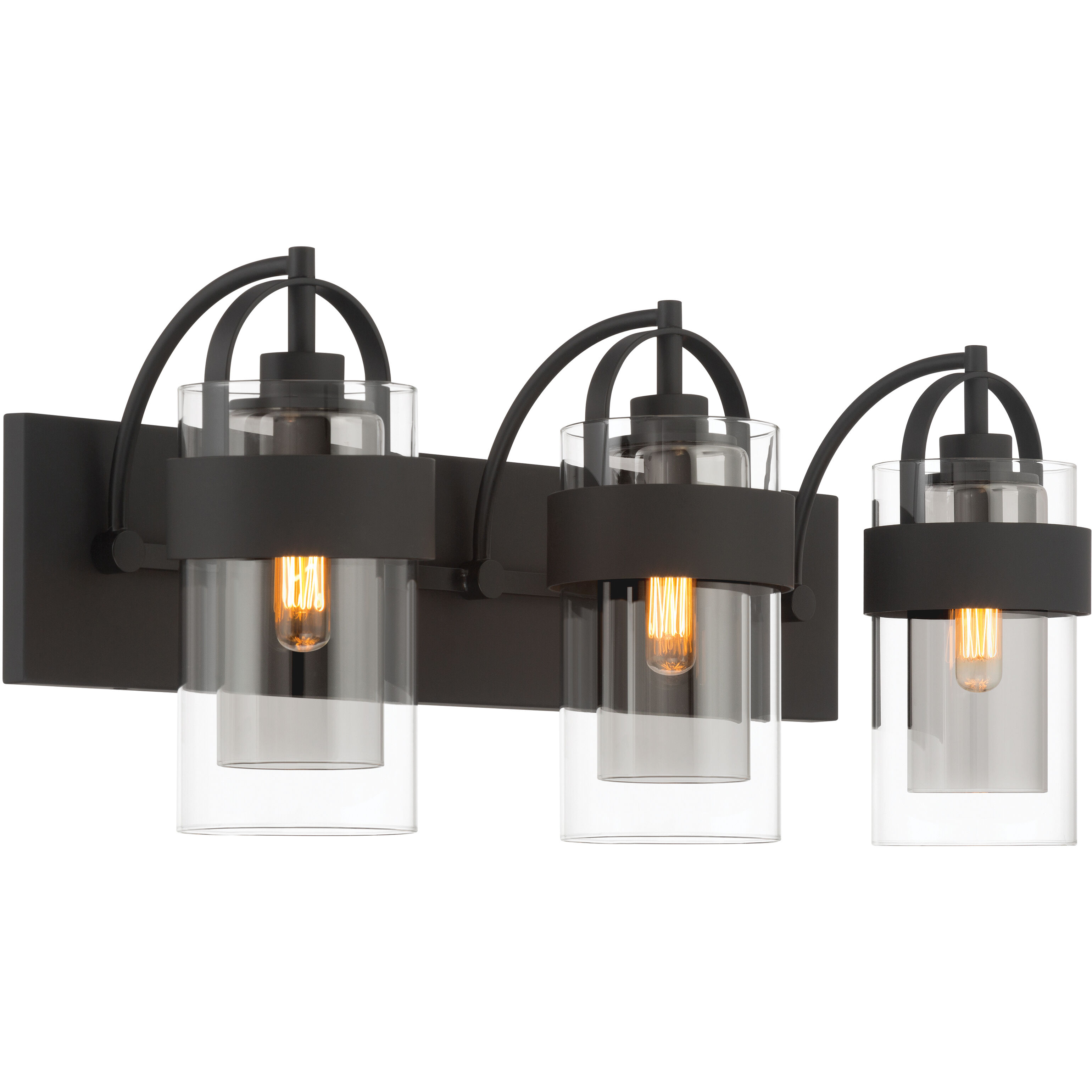 Ravik 3 Light 24 inch Dark Matte Black Vanity Wall Light