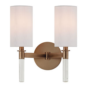 Wylie 2 Light 11 inch Brushed Bronze Wall Sconce Wall Light