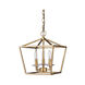 Kennedy 3 Light 12 inch Antique Gold Pendant Ceiling Light