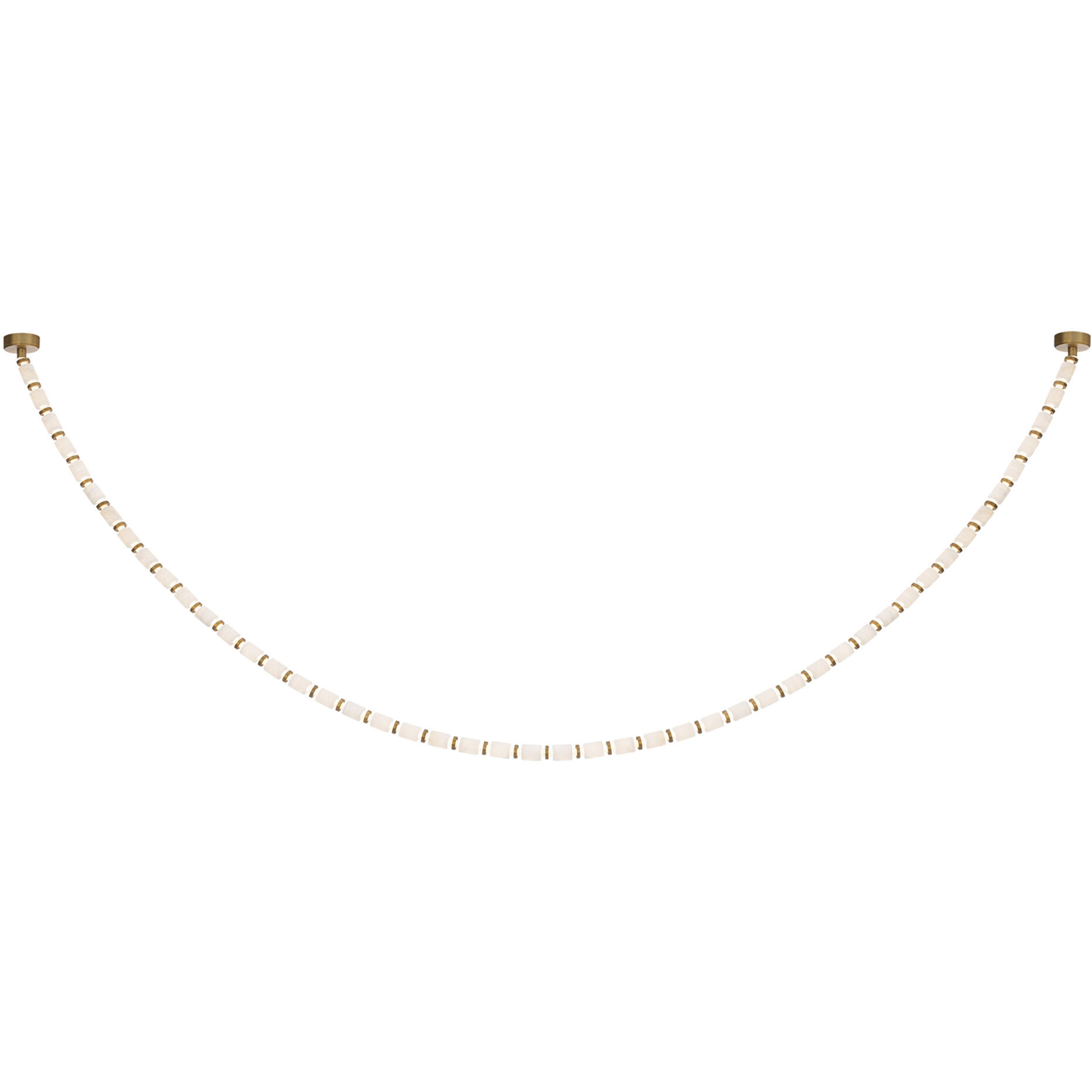 Entice 48 Light 2 inch Aged Brass Pendant Ceiling Light in 2700K