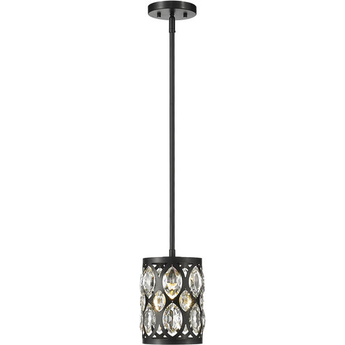 Dealey 1 Light 6.25 inch Matte Black Pendant Ceiling Light