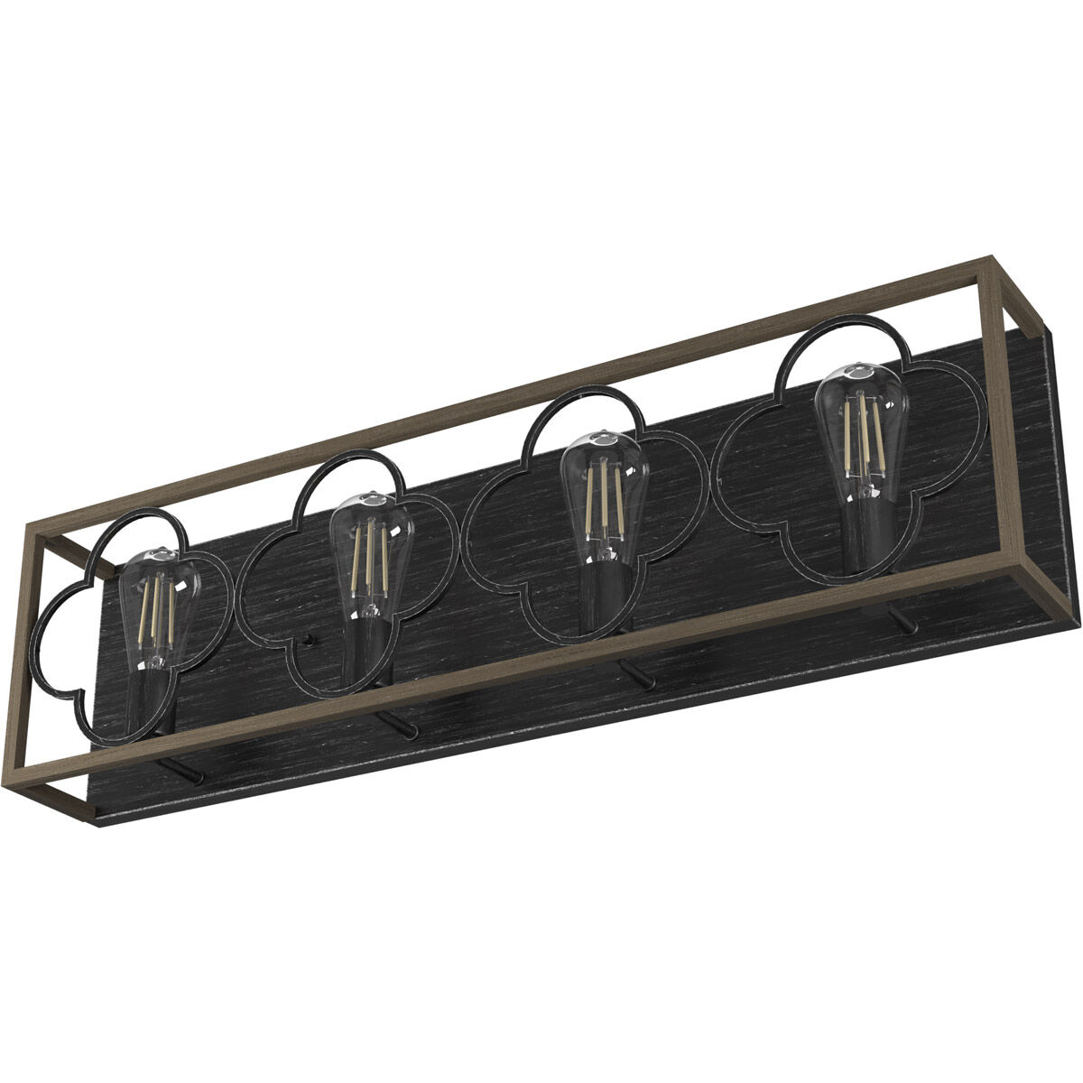 Gablecrest 4 Light 33 inch French Oak and Rustic Iron Vanity Light Wall Light