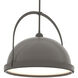 Atlas 1 Light 21.7 inch Dark Smoke and Dark Smoke Pendant Ceiling Light, Large
