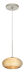 Brio LED Satin Nickel Pendant Ceiling Light in Gold Foil Glass