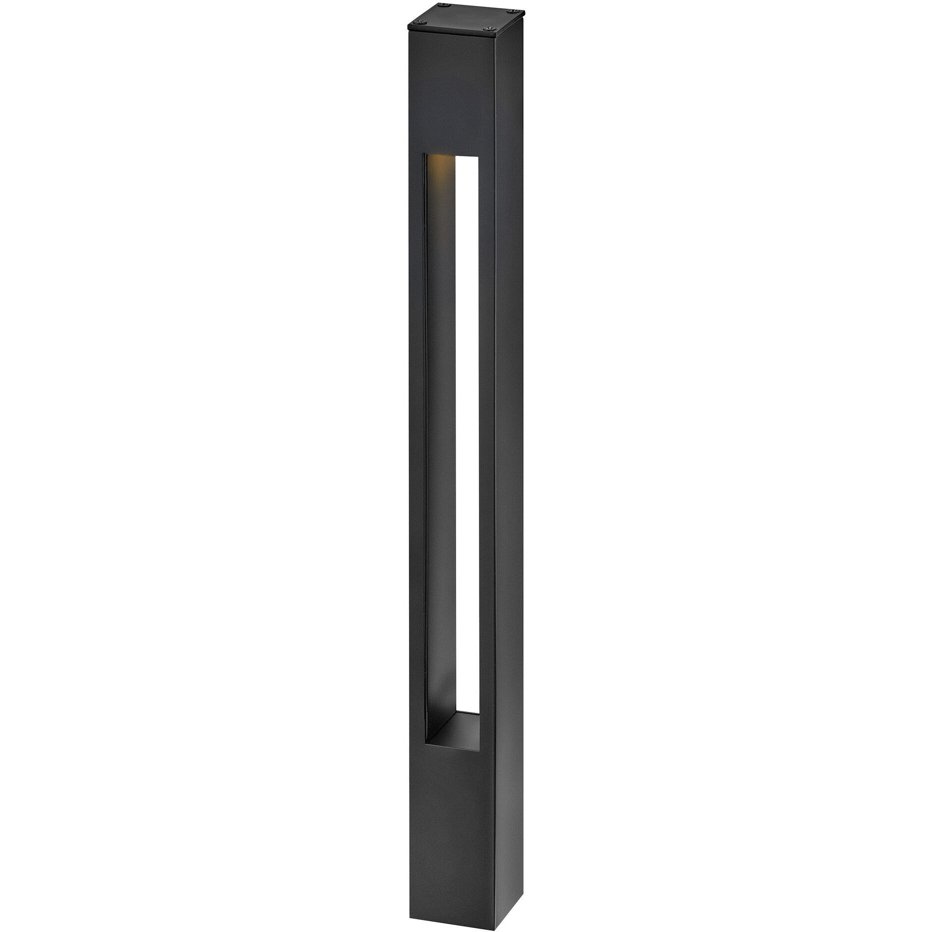 Atlantis 12v 4.00 watt Satin Black Landscape Path Bollard, Square