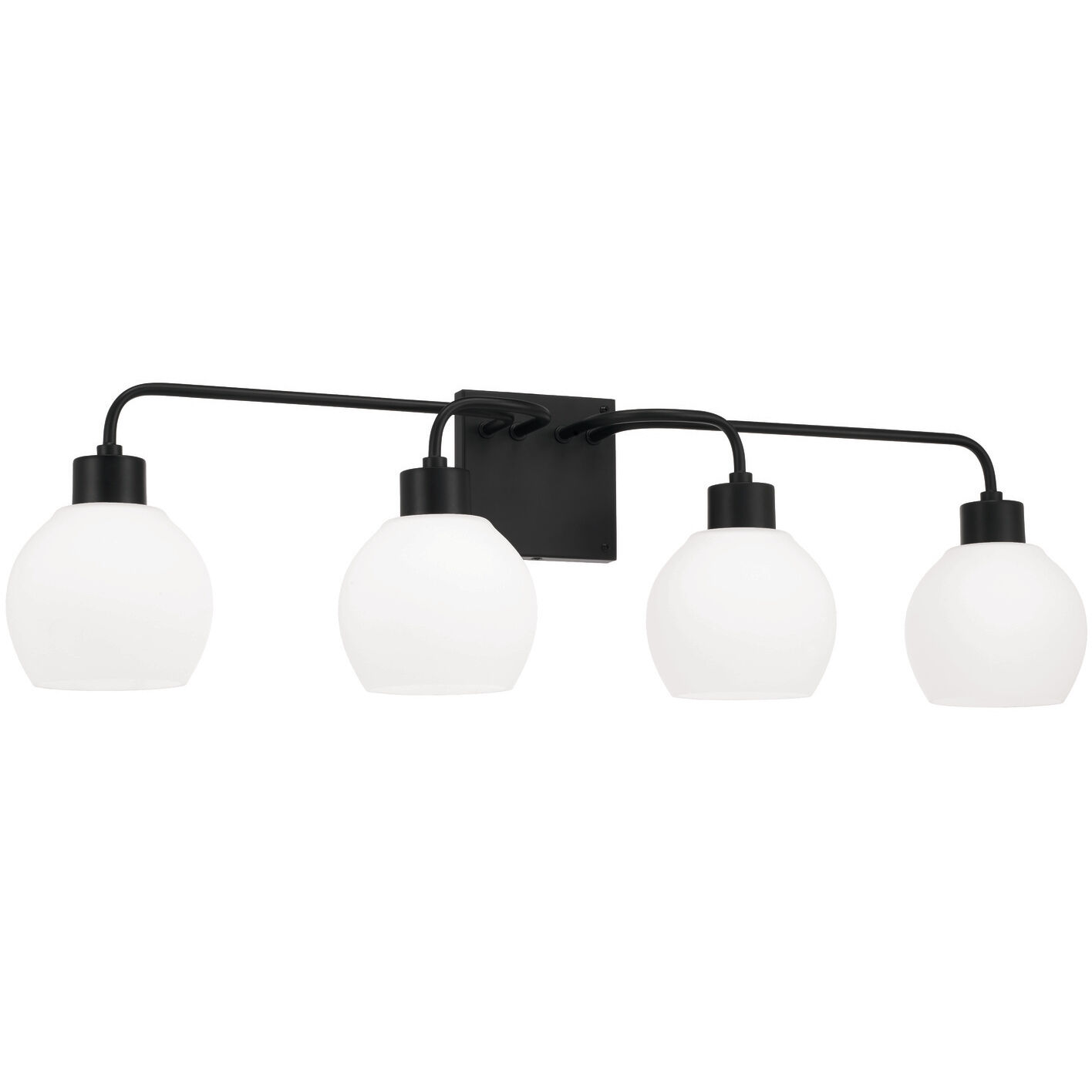 Tanner 4 Light 34 inch Matte Black Vanity Light Wall Light