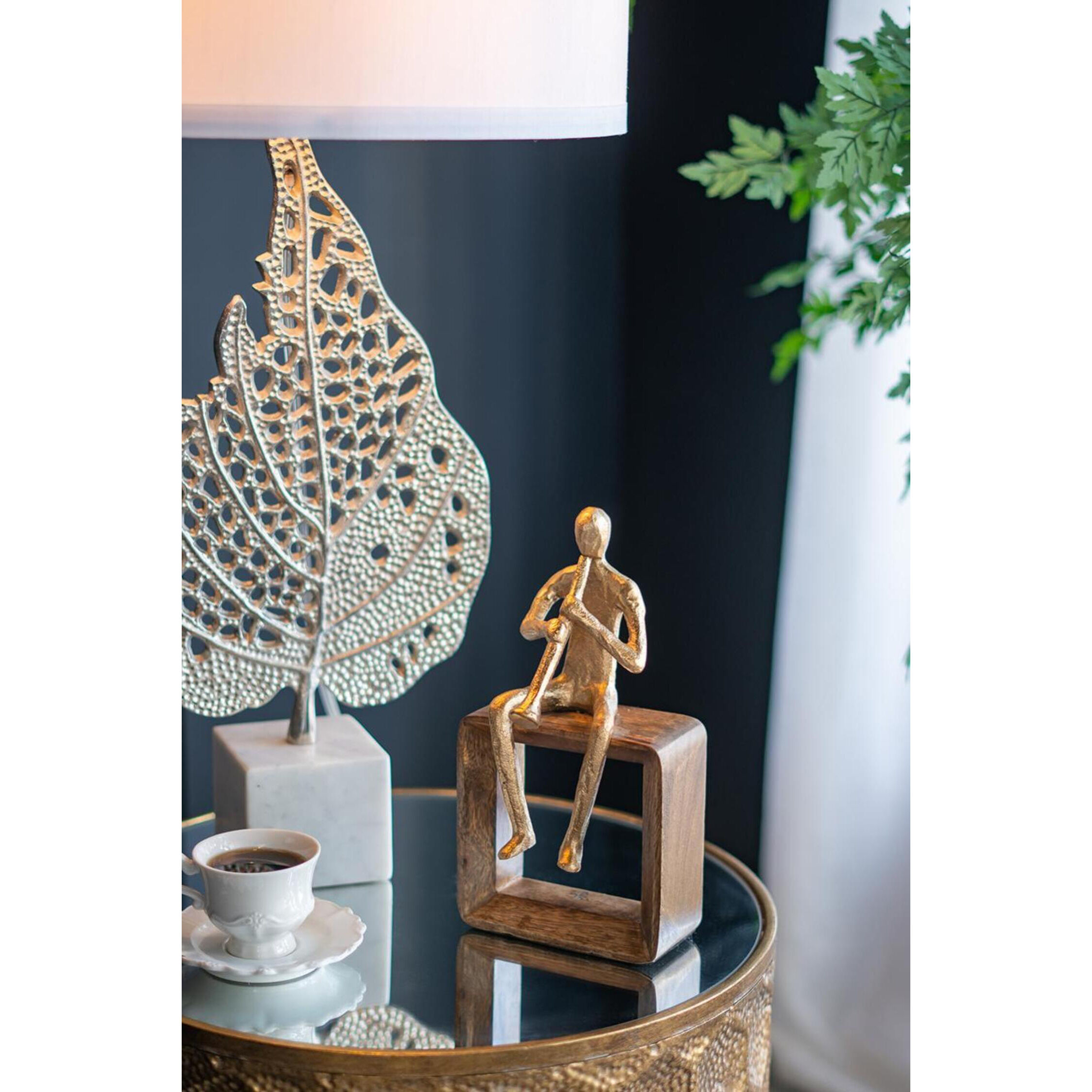 Musician Gold and Natural Figurine