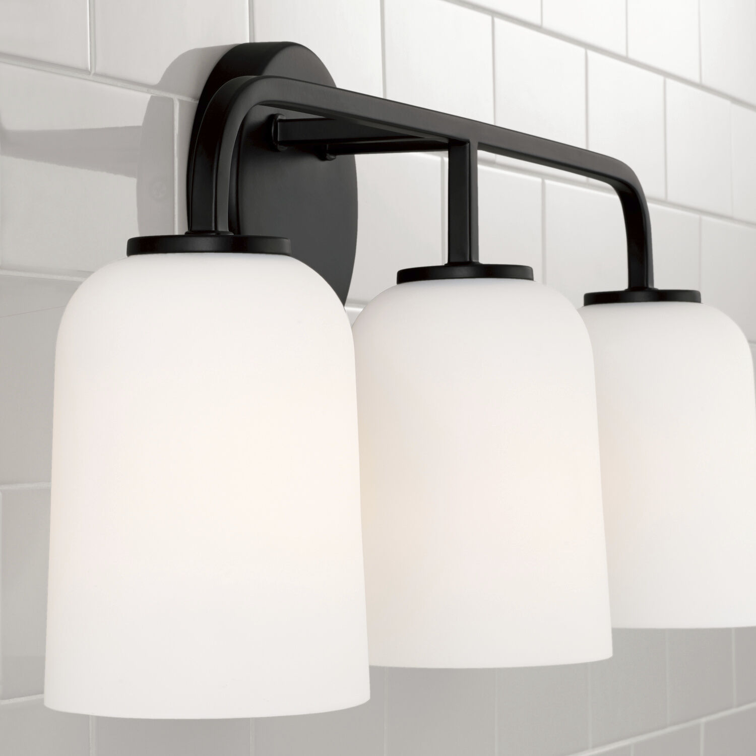 Lawson 3 Light 23.5 inch Matte Black Vanity Light Wall Light