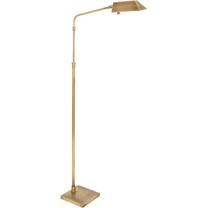 Newbury 42 inch 5 watt Antique Brass Floor Lamp Portable Light