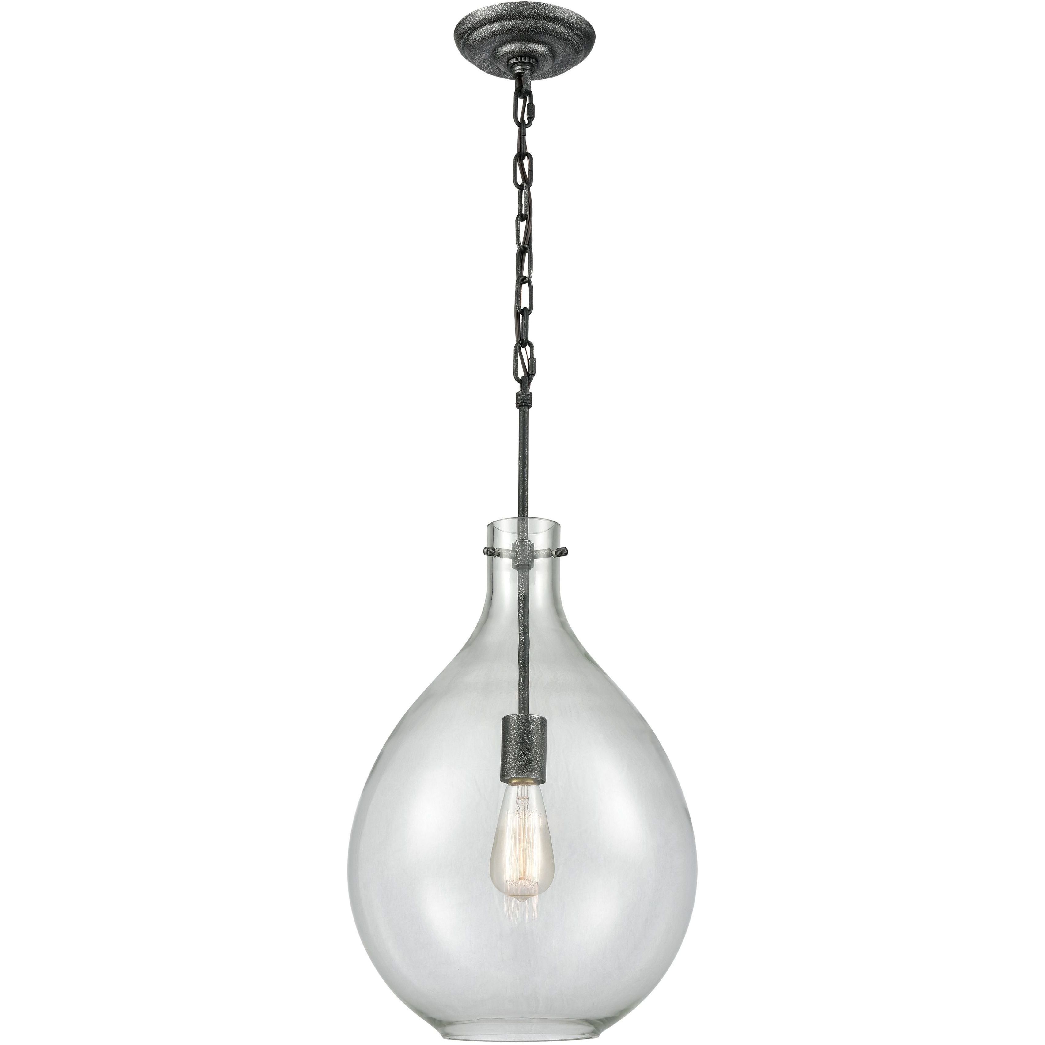 Sunderland 1 Light 12 inch Silvered Graphite Mini Pendant Ceiling Light