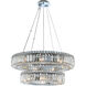 Rondelle 15 Light 26 inch Chrome Pendant Ceiling Light in Firenze