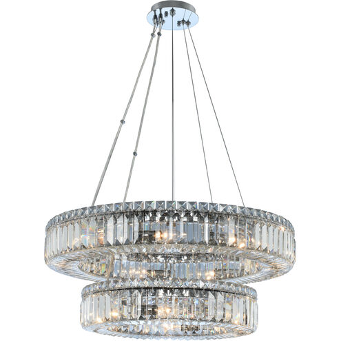 Rondelle 15 Light 26 inch Chrome Pendant Ceiling Light in Firenze