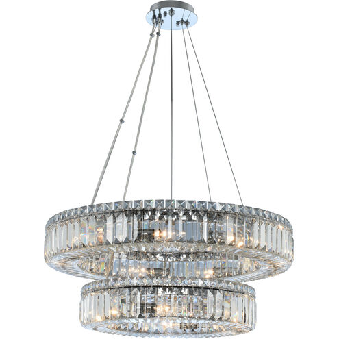 Rondelle 15 Light 26 inch Chrome Pendant Ceiling Light